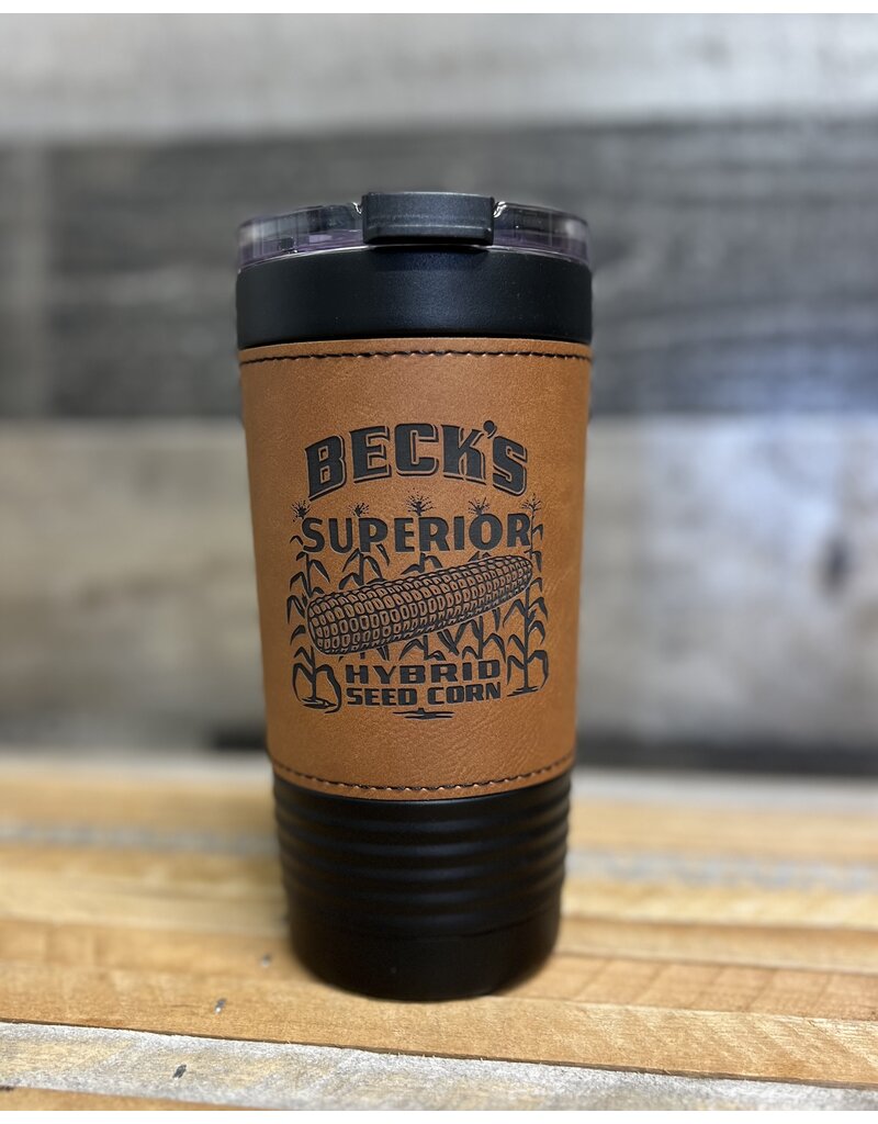04814 Leather Wrap Tumbler Vintage