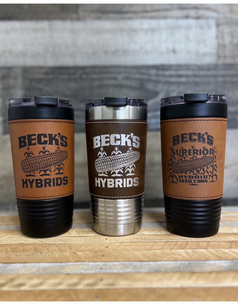 04814 Leather Wrap Tumbler Vintage