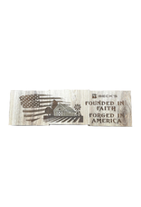 04046 USA Made Wood Sign Founded On Faith