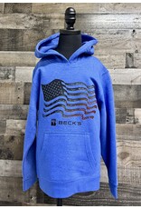 District 04876 Youth Hoodie w/ Colored Flag