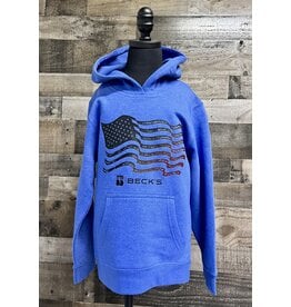 District 04876 Youth Hoodie w/ Colored Flag