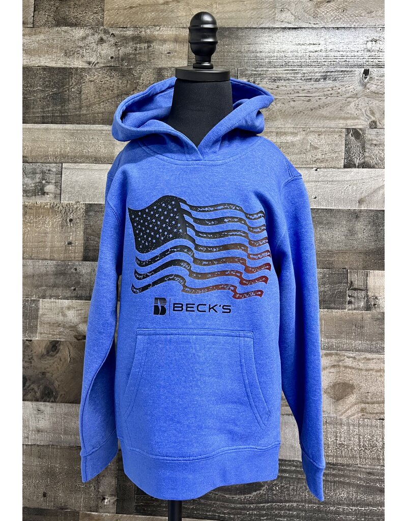 District 04876 Youth Hoodie w/ Colored Flag