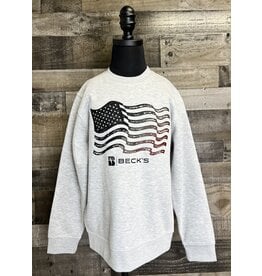 District 04889 Youth Colored Wavy Flag Crewneck