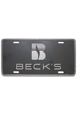Carsons 02535 Black Die Cast License Plate