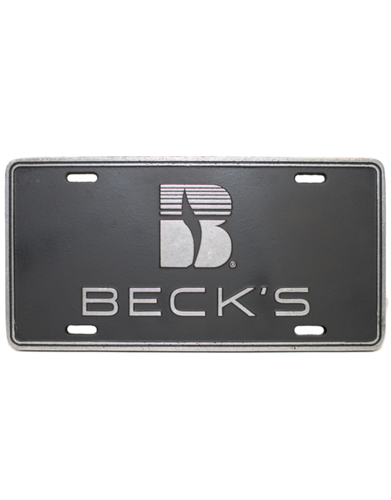 Carsons 02535 Black Die Cast License Plate