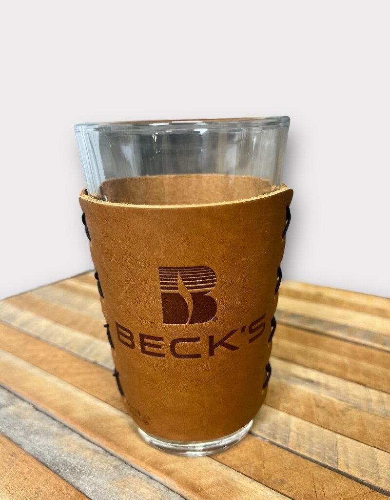 04915 Glass w/ Leather Sleeve
