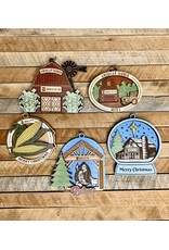 03615 USA Made Wood Ornament