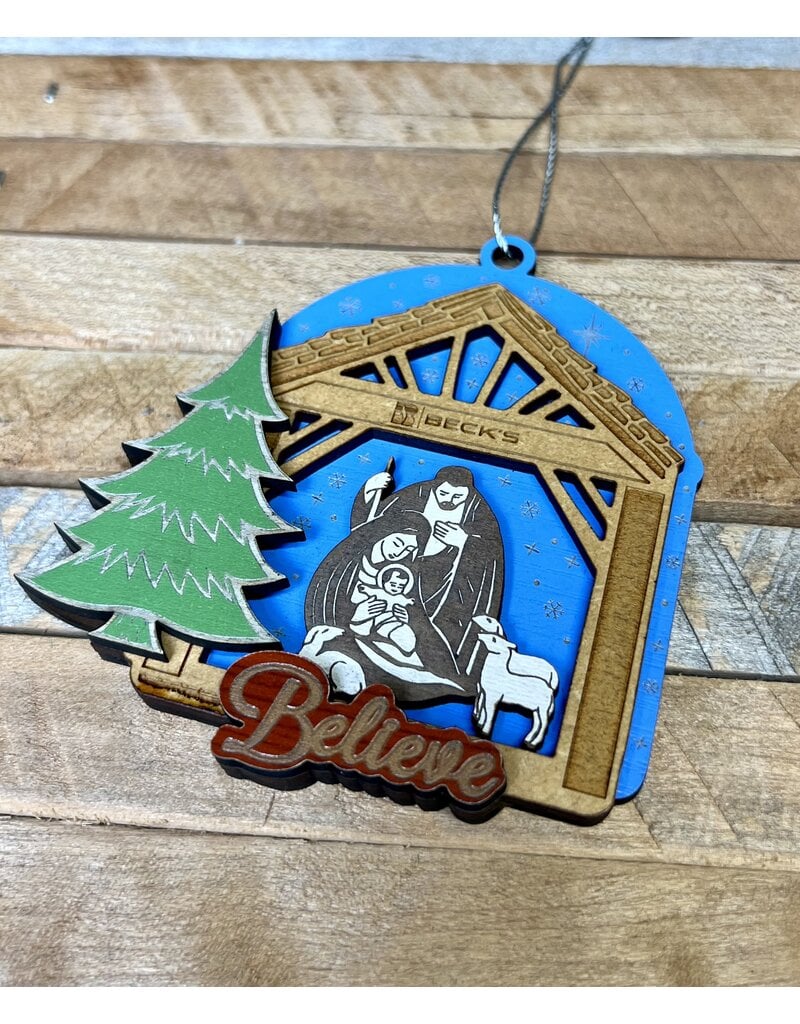 03615 USA Made Wood Ornament