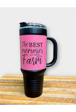 Polar Camel 04893 Polar Camel Pink Leather Wrap Tumbler