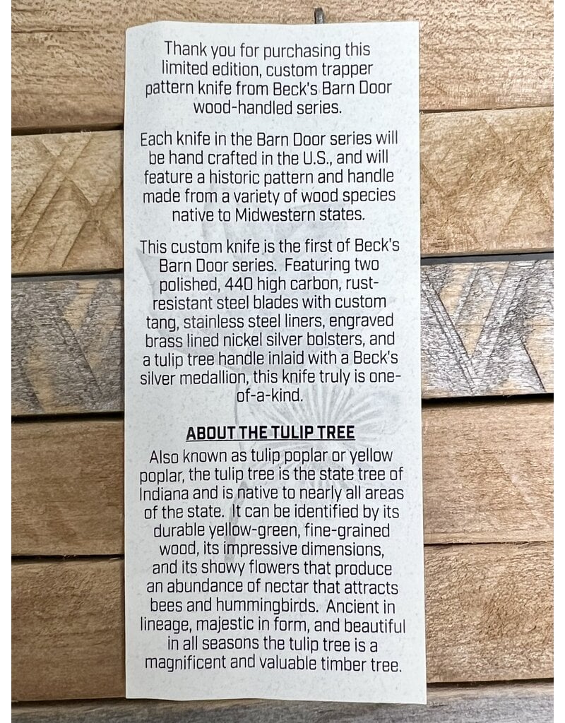 01607 Barn Door Collector Series Knife