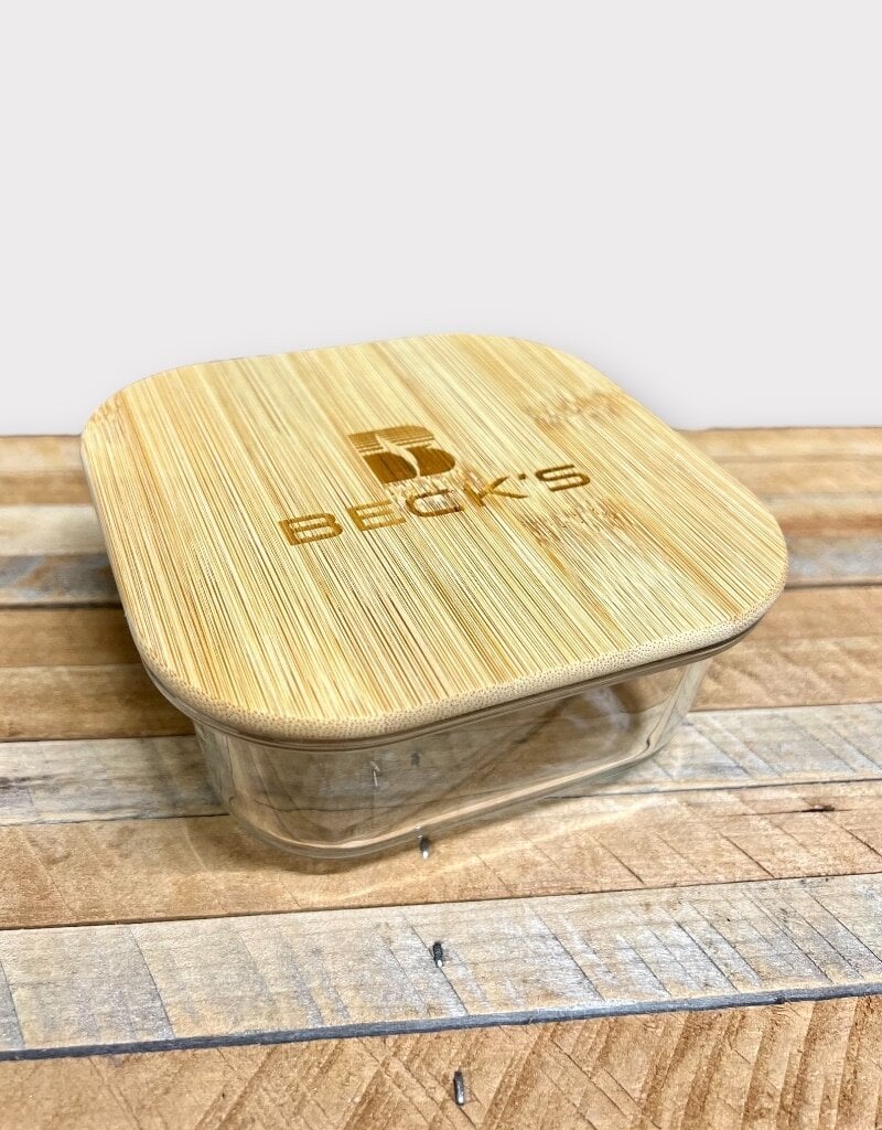 04788 Glass Storage Container w/Bamboo Lid