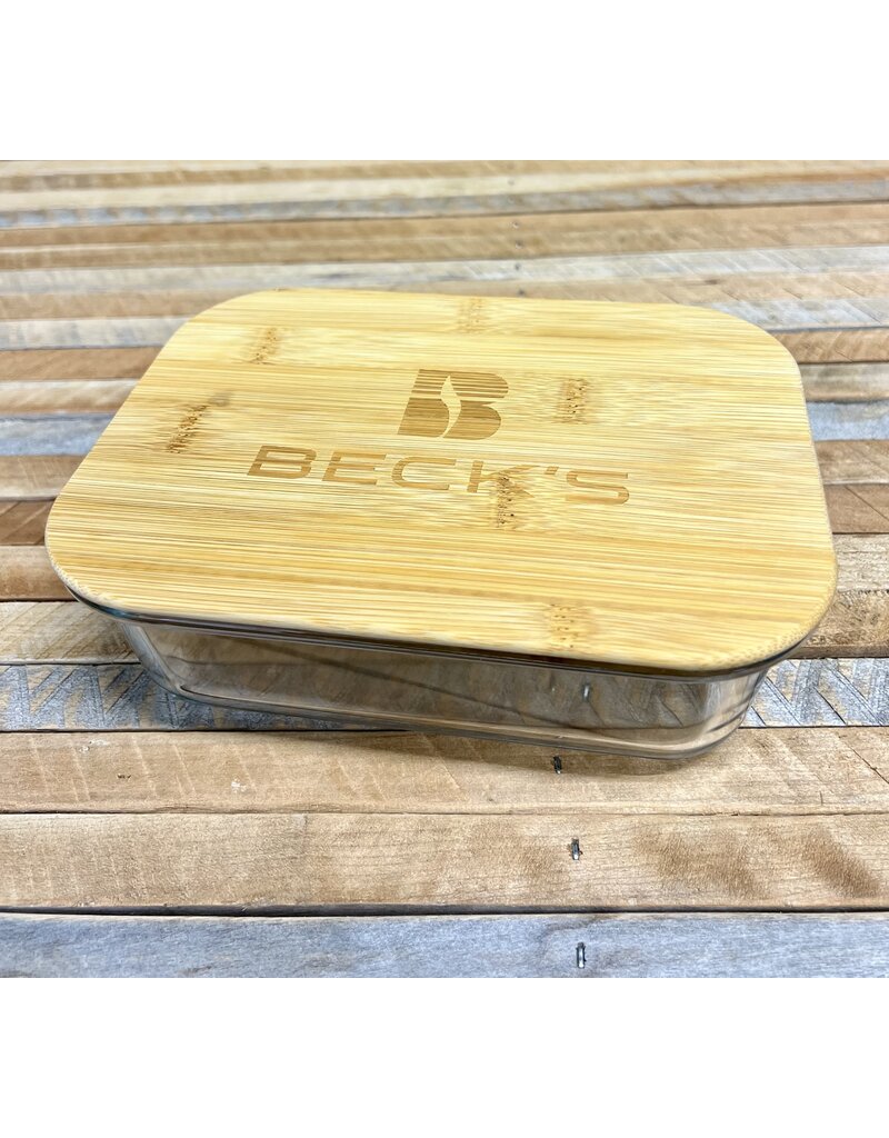 04789 Glass Storage Container w/ Bamboo Lid