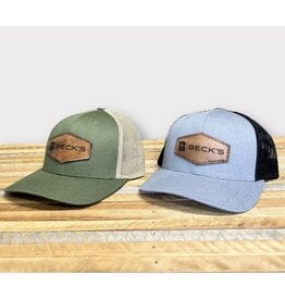 04281 Sport Tek Retro Trucker Hat w/ Leather Patch