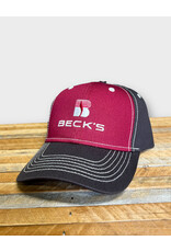 Paramount 03389 Cotton Twill Contrasting Stitch Cardinal/Charcoal