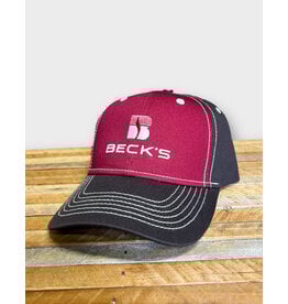 Paramount 03389 Cotton Twill Contrasting Stitch Cardinal/Charcoal