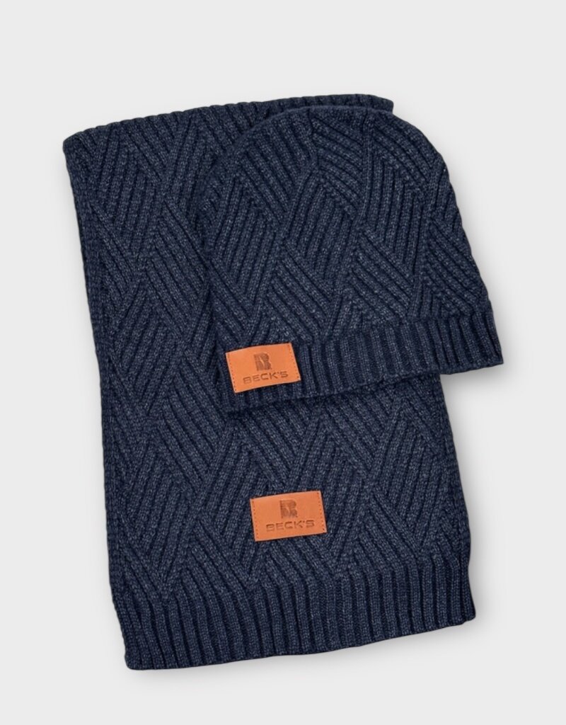 Prime Line 04018 Leeman Knit Scarf and Beanie Set