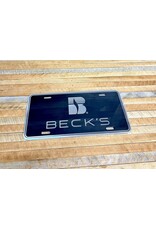 Carsons 02535 Black Die Cast License Plate