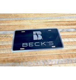 Carsons 02535 Black Die Cast License Plate