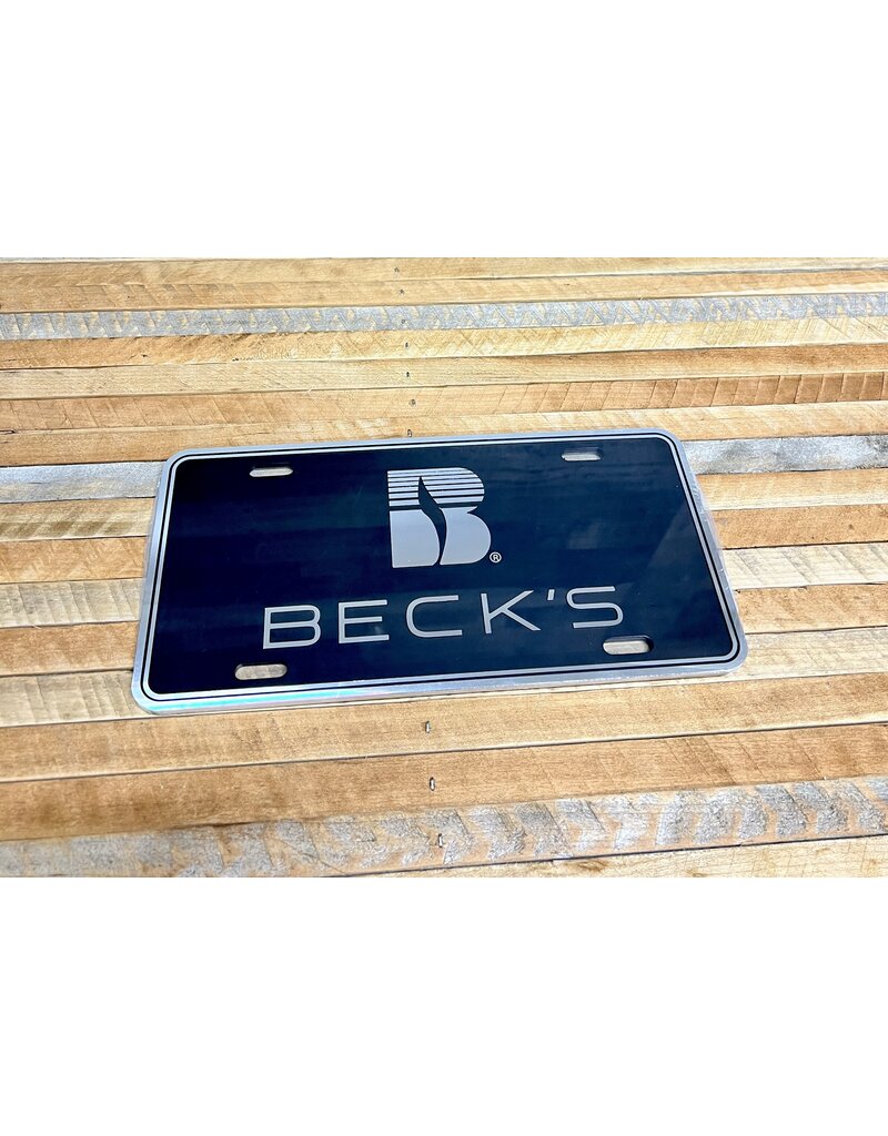 Carsons 02535 Black Die Cast License Plate