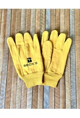 Fresh Concepts 02600 Yellow Cotton Gloves (Single Pair)