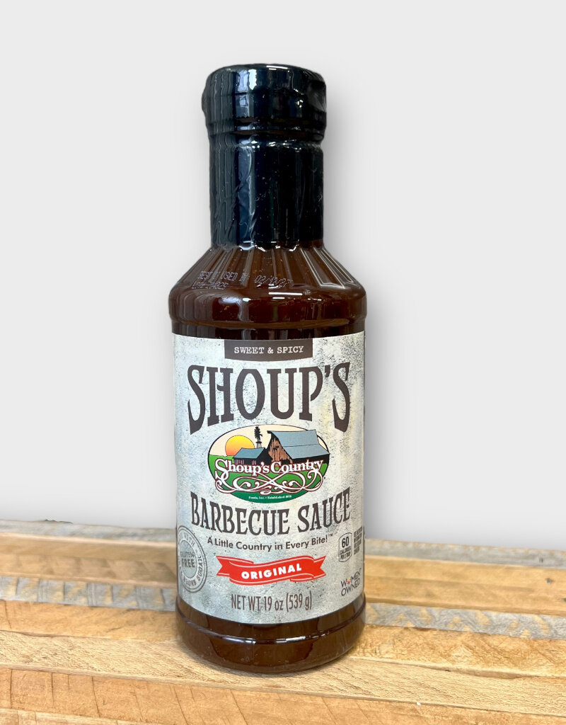 Shoups 01835 Shoups BBQ Sauce 19 Ounce Bottle