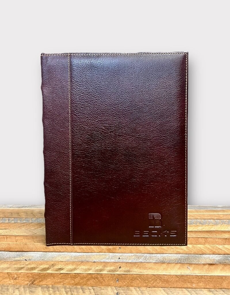 N/A 01979 Leather Journal With Plaid Lining