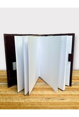 N/A 01979 Leather Journal With Plaid Lining