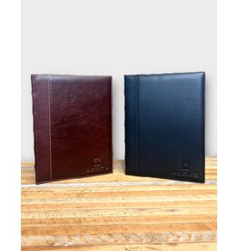 N/A 01979 Leather Journal With Plaid Lining