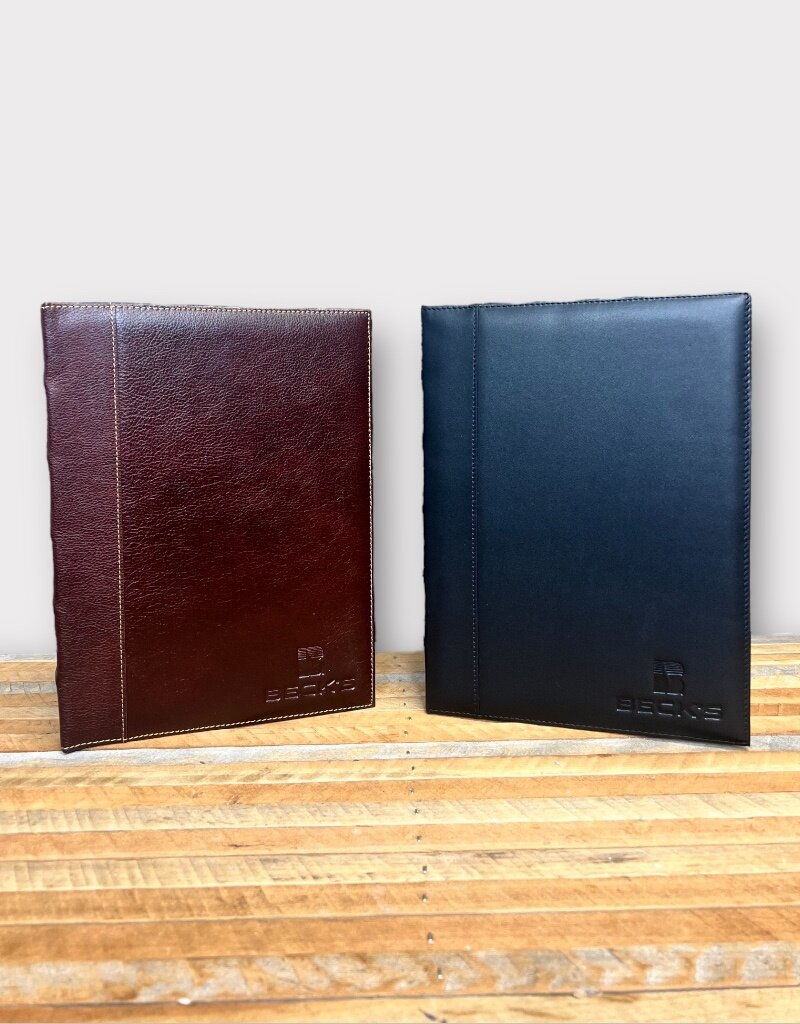 N/A 01979 Leather Journal With Plaid Lining