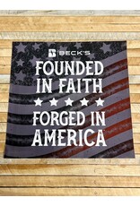03704 Founded in Faith Stickers