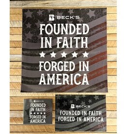 03704 Founded in Faith Stickers