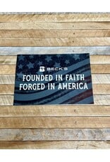 03704 Founded in Faith Stickers