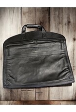 N/A 01977 Pebble Black Leather Garment Bag