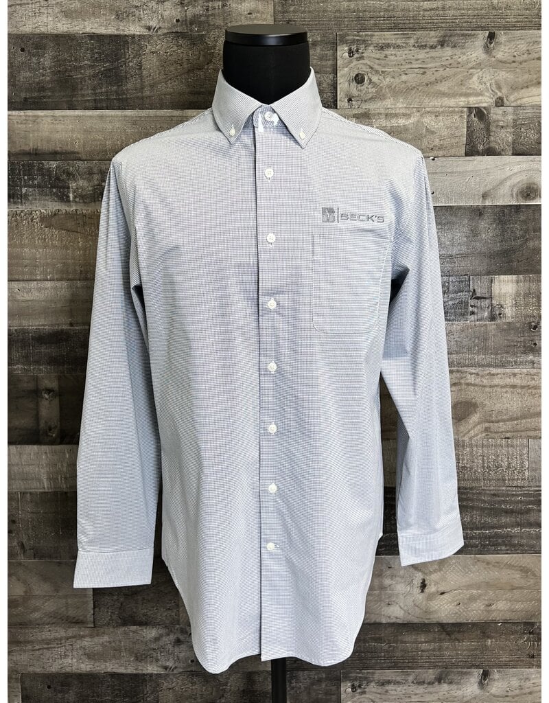 Perry Ellis 04252 Perry Ellis Men's Woven L/S Button Up