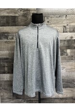 Adidas 02041 Men's Adidas Brushed Terry Heather 1/4 Zip
