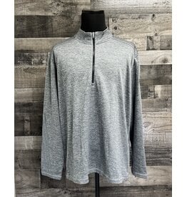 Adidas 02041 Men's Adidas Brushed Terry Heather 1/4 Zip