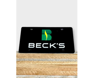 BECK♡ 02136 Glossy License Plate - Beck's Country Store