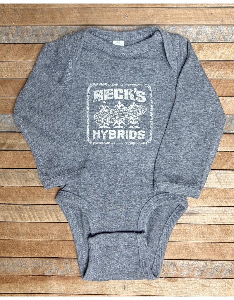 Rabbit Skins 04549 Rabbit Skins L/S Onesie w/ Vintage Logo