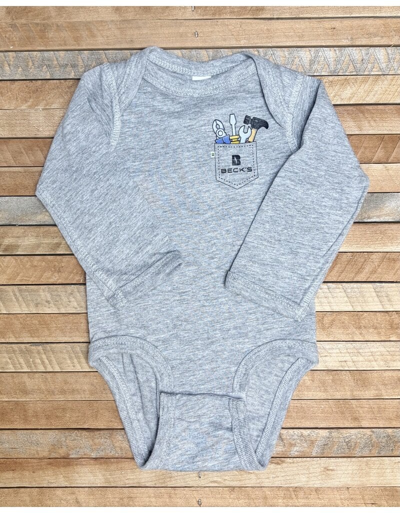 Rabbit Skins 04955 Rabbit Skins L/S Onesie w/ Tool Design