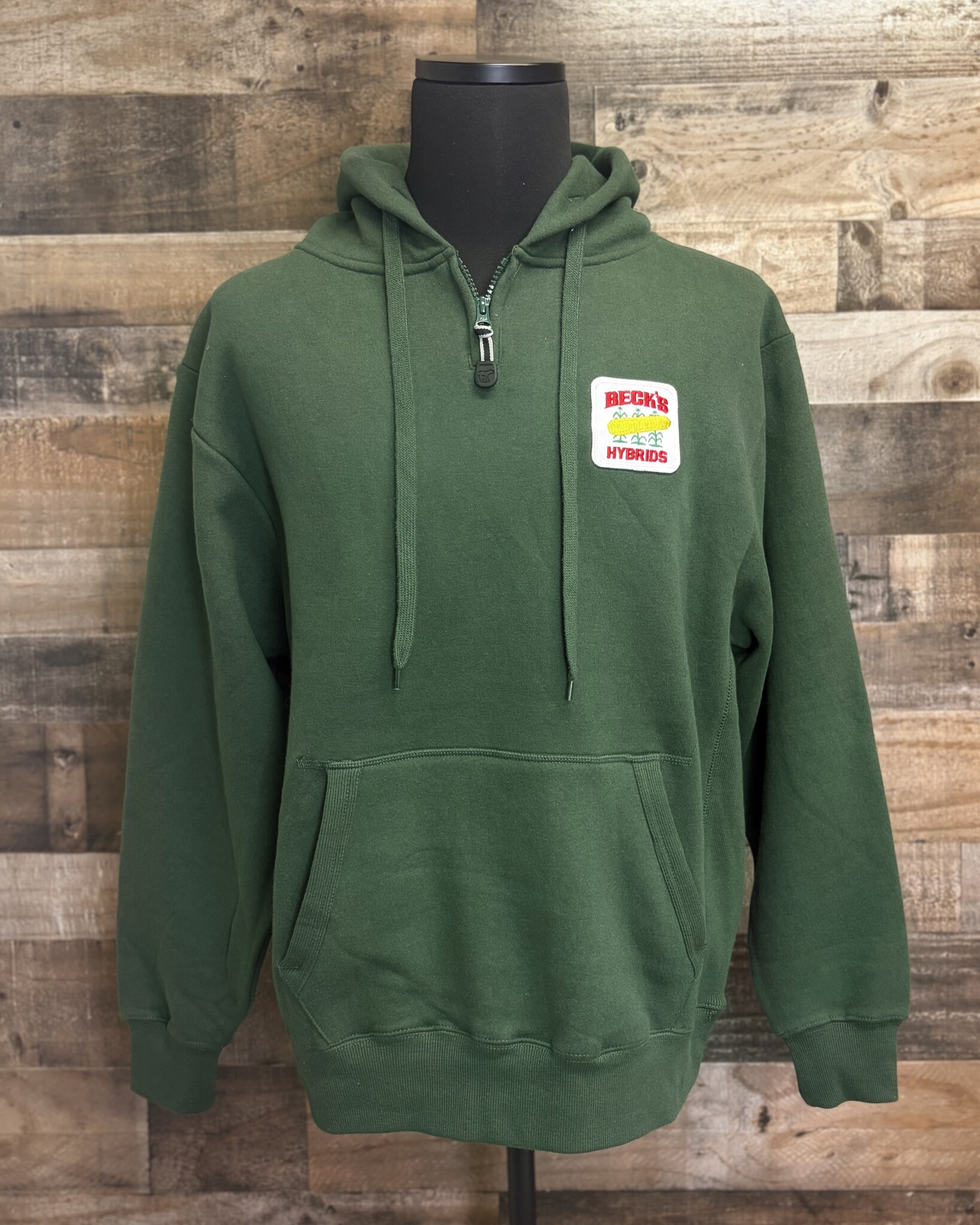 04971 White Bear Hoodie w/ Vintage Patch - Beck's Country Store