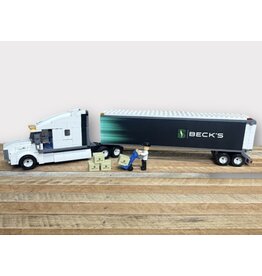 02134 Lego Style Sleeper Cab & Straight Trailer