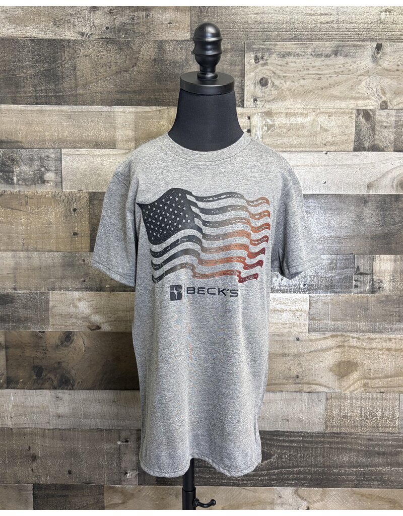 District 04885 Youth Colored Wavy Flag T-Shirt