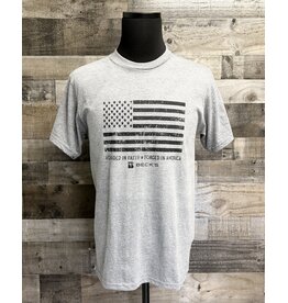 Gildan 04807 Gildan Flag w/  Founded in Faith T-Shirt