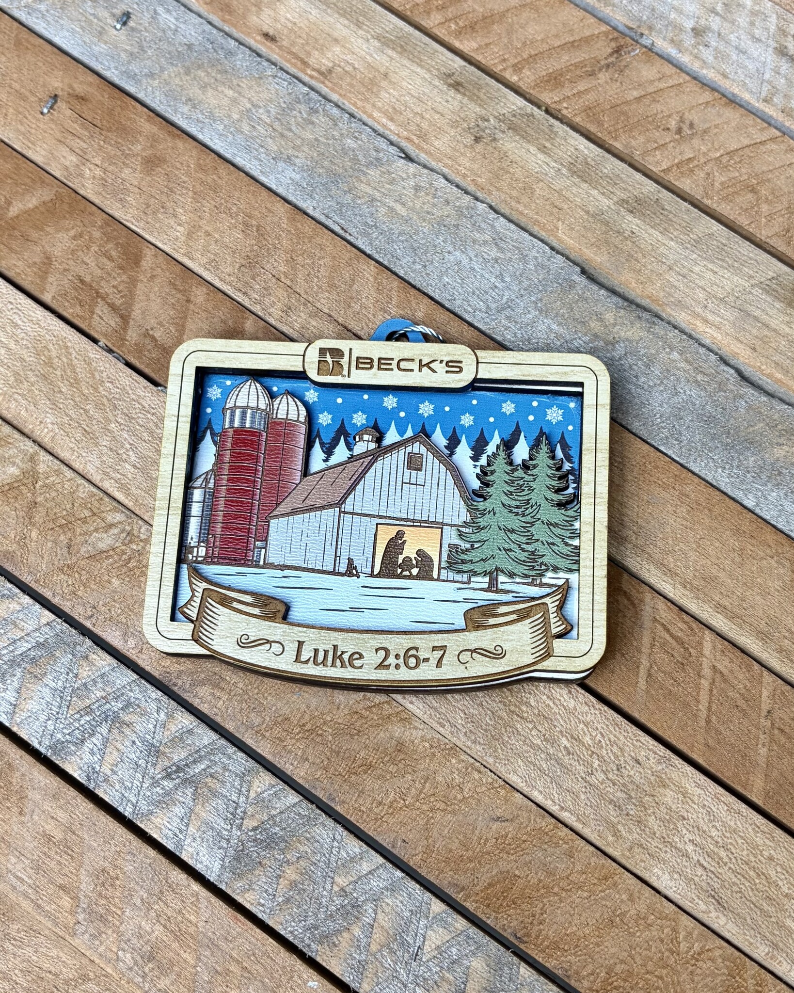 03615 USA Made Wood Ornament - Beck's Country Store
