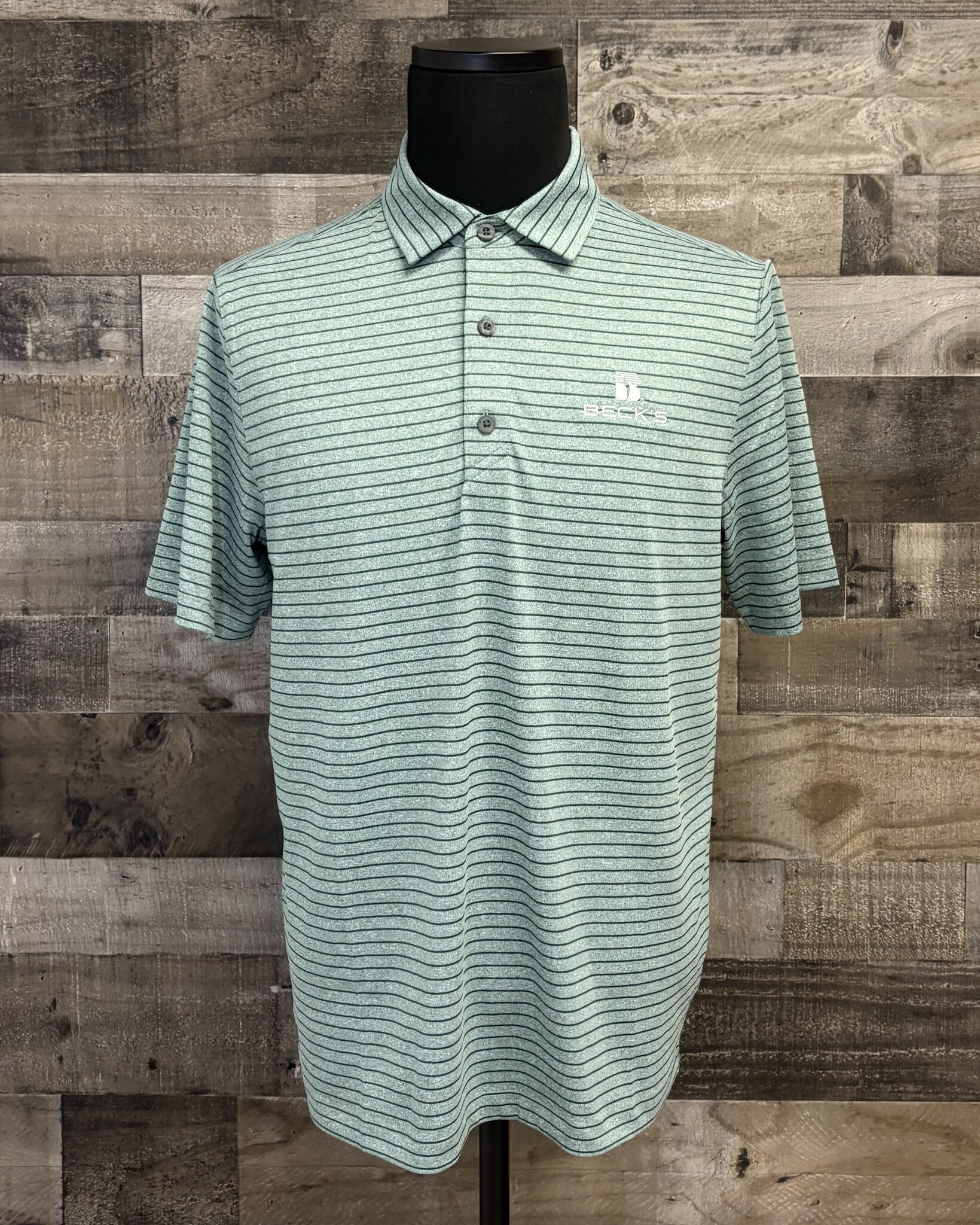 04280 Cutter & Buck Men's Heather Stripe Polo - Beck's Country Store