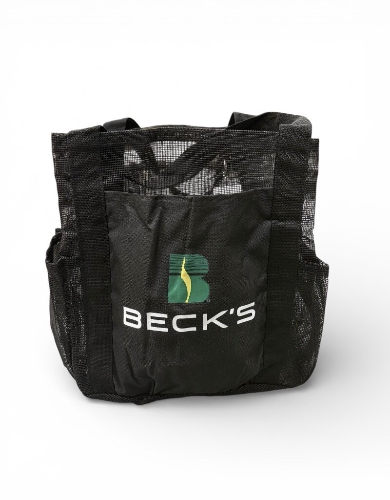 04334 Mesh Beach Bag w/ Colored Logo