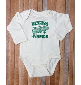 Rabbit Skins 04549 Rabbit Skins L/S Onesie w/ Vintage Logo