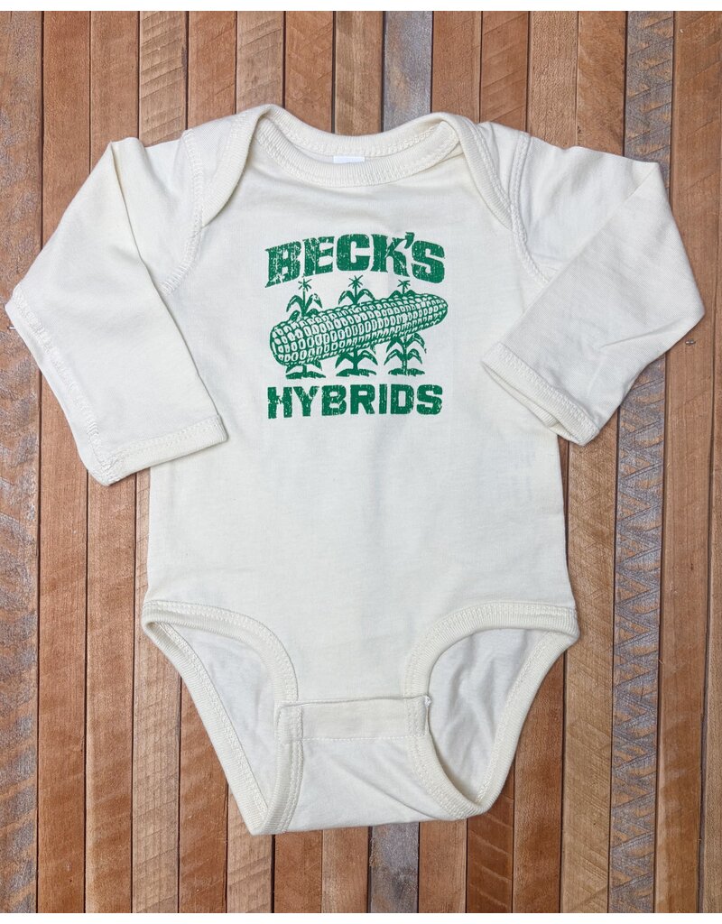 Rabbit Skins 04549 Rabbit Skins L/S Onesie w/ Vintage Logo