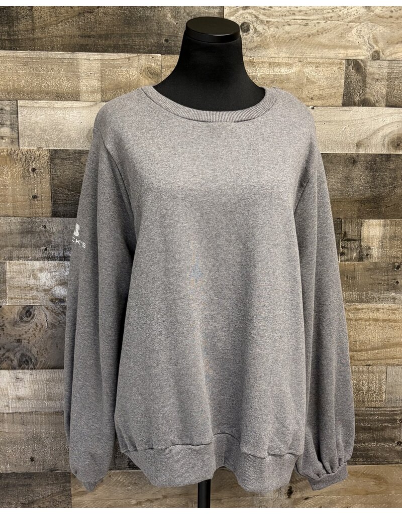 enza 04077 Enza Women's Balloon Sleeve Crew