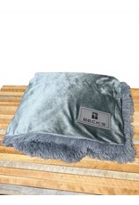 Towel Specialties 04067 Graystoke Shaggy Blanket w/ faux Patch